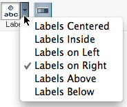 Label options